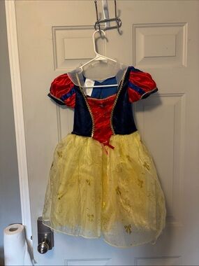 Disney Snow-Inspired Princess Dress in Red, Blue & Yellow